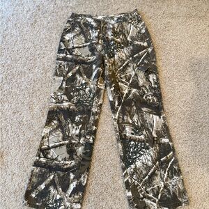 Wide Leg Camouflage Cargo Pants